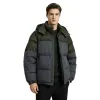 Men's down jacket, long-sleeved casual short style, short-sleeved, cold-proof and warm thick coat Item Picture
